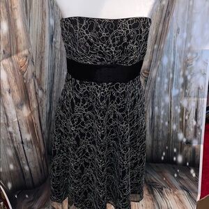 R & M Richards Cocktail Dress/Super Cute Lace/Blk